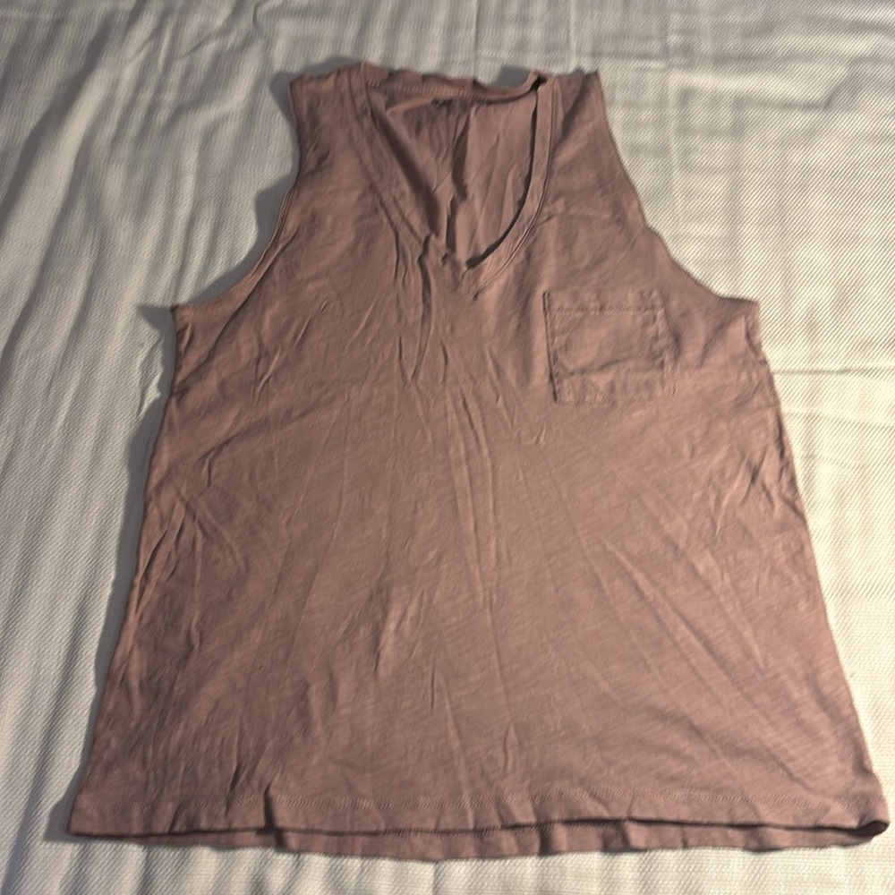 Madewell Tank Tops in Rust, Mauve, and Striped Red - Picture 2 of 14
